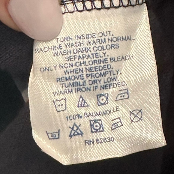 Lands' End Women's Navy Polo Shirt Medium - Picture 3 of 4